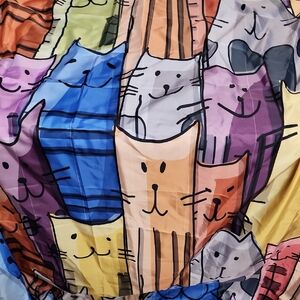 Playful Cat Design Shower Curtain